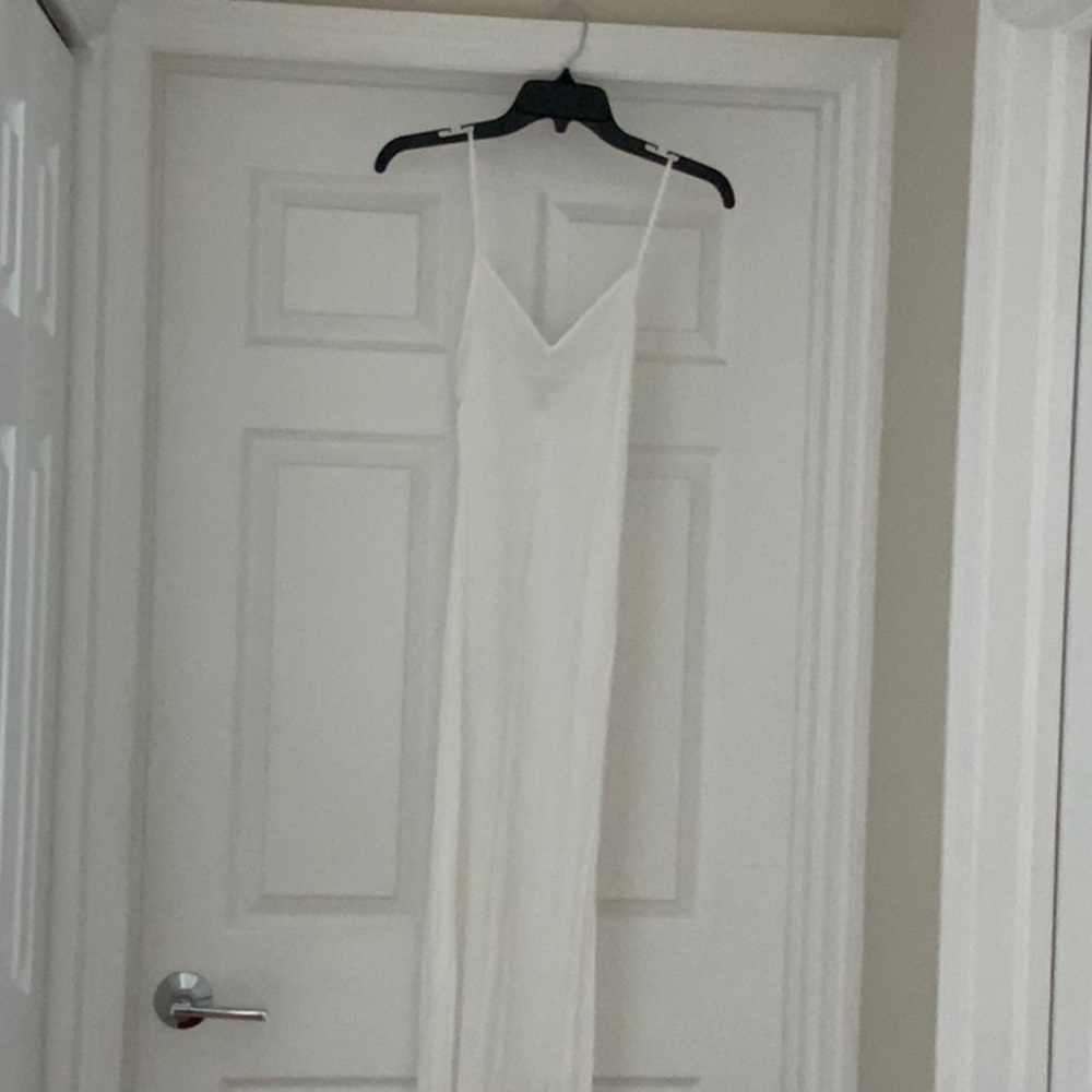 Rebecca Taylor White Ruched Tiered Maxi Dress - Picture 3 of 7
